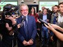 Итальянский политик, губернатор провинции Ломбардия Роберто Марони во время пресс-конференции Итальянский политик, губернатор провинции Ломбардия Роберто Марони во время пресс-конференции