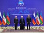 Президент России Владимир Путин, президент Ирана Хасан Рухани и президент Азербайджана Ильхам Алиев Президент России Владимир Путин, президент Ирана Хасан Рухани и президент Азербайджана Ильхам Алиев