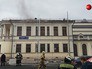 Пожарные на месте возгорания в музее личных коллекций ГМИИ им. Пушкина Пожарные на месте возгорания в музее личных коллекций ГМИИ им. Пушкина