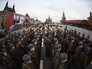 Военнослужащие перед началом марша, посвященного 76-й годовщине военного парада 1941 года Военнослужащие перед началом марша, посвященного 76-й годовщине военного парада 1941 года