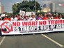 Митинг жителей Филипин против приезда Дональда Трампа Митинг жителей Филипин против приезда Дональда Трампа
