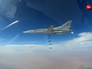 Авиаудар стратегического бомбардировщика Ту-22М3 ВКС России по позициям ИГИЛ в Сирииу Авиаудар стратегического бомбардировщика Ту-22М3 ВКС России по позициям ИГИЛ в Сирииу