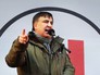 Михаил Саакашвили выступает на митинге Михаил Саакашвили выступает на митинге