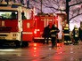 Пожарные машины на месте возгорания в Москве Пожарные машины на месте возгорания в Москве