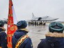 Прибытие экипажей Ту-22М3 выполнявших операции в Сирии Прибытие экипажей Ту-22М3 выполнявших операции в Сирии