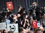 Журналисты на большой пресс-конференции Журналисты на большой пресс-конференции