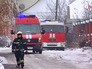 Пожарные на месте возгорания Пожарные на месте возгорания