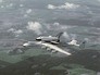 Самолет Ан-225 "Мрия" с многоразовым космическим кораблем "Буран" во время испытаний. Впереди - штанга датчиков углов атаки и скольжения (ДУАС) Самолет Ан-225 "Мрия" с многоразовым космическим кораблем "Буран" во время испытаний. Впереди - штанга датчиков углов атаки и скольжения (ДУАС)