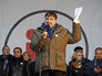 Михаил Саакашвили выступает на митинге в центре Киеве Михаил Саакашвили выступает на митинге в центре Киеве