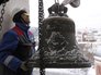 Поднятия колоколов на главную звонницу Высоко-Петровского монастыря Поднятия колоколов на главную звонницу Высоко-Петровского монастыря