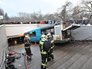 Последствия ДТП с участием рейсового автобуса на Кутузовском проспекте Последствия ДТП с участием рейсового автобуса на Кутузовском проспекте