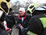 Водитель автобуса В.Тихонов на месте ДТП на Кутузовском проспекте Водитель автобуса В.Тихонов на месте ДТП на Кутузовском проспекте