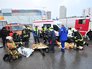 Последствия ДТП с участием рейсового автобуса на Кутузовском проспекте Последствия ДТП с участием рейсового автобуса на Кутузовском проспекте