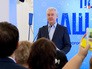 Сергей Собянин во время поздравления с новогодними праздниками активных горожан Сергей Собянин во время поздравления с новогодними праздниками активных горожан