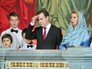 Дмитрий Медведев с супругой на Рождественском богослужени Дмитрий Медведев с супругой на Рождественском богослужени