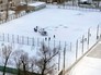 Медицинский вертолёт на спортивной площадке Медицинский вертолёт на спортивной площадке
