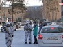 Полиция у здания школы в Бурятии Полиция у здания школы в Бурятии