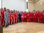 Президент России Владимир Путин и члены олимпийской сборной Президент России Владимир Путин и члены олимпийской сборной