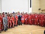 Президент России Владимир Путин и спортсмены олимпийской сборной Президент России Владимир Путин и спортсмены олимпийской сборной