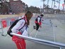 Работа волонтёров во время сильного ветра на Олимпиаде в Пхенчхане Работа волонтёров во время сильного ветра на Олимпиаде в Пхенчхане