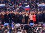 Владимир Путин на митинге "За сильную Россию!" в Лужниках Владимир Путин на митинге "За сильную Россию!" в Лужниках