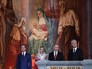 Владимир Путин, Дмитрий Медведев с супругой Светланой и Сергей Собянин во время пасхального богослужения Владимир Путин, Дмитрий Медведев с супругой Светланой и Сергей Собянин во время пасхального богослужения