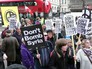 Митинг против ракетных ударов коалиции по Сирии Митинг против ракетных ударов коалиции по Сирии