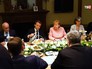 Ангела Меркель, Эммануэль Макрон и Пётр Порошенко Ангела Меркель, Эммануэль Макрон и Пётр Порошенко