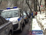 Машина полиции на месте происшествия Машина полиции на месте происшествия