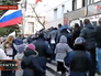 Митингующие у здания прокуратуры в Мариуполе Митингующие у здания прокуратуры в Мариуполе