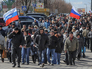 Митинг в Луганске сторонников проведения референдума о статусе восточных регионов Украины Митинг в Луганске сторонников проведения референдума о статусе восточных регионов Украины