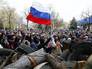 Протестующие в Славянске Протестующие в Славянске
