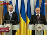 Премьер-министр Украины Арсений Яценюк и глава Совбеза Украины Александр Турчинов Премьер-министр Украины Арсений Яценюк и глава Совбеза Украины Александр Турчинов