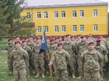 Американские военные на полигоне под Львовом