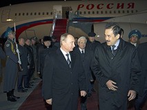 Владимир Путин и премьер-министр Казахстана Карим Масимов