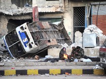 Сирийские военные в освобождённом Алеппо