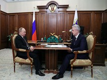 Владимир Путин и мэр Москвы Сергей Собянин