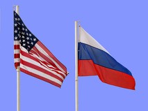 Флаги США и России