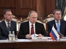 Владимир Путин на заседании Высшего Евразийского экономического совета (ВЕЭС)