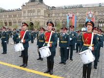 Перед Парадом Победы на Красной площади