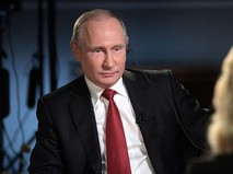 Владимир Путин дает интервью