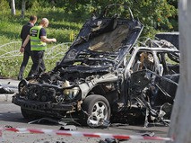 Взрыв автомобиля в Киеве