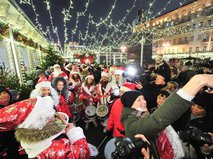 Празднование Нового года в Москве