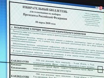 Избирательный бюллетень на выборах президента