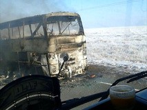 В Казахстане 52 человека погибли при пожаре в пассажирском автобусе