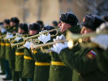 Репетиция военного парада в честь победы в Сталинградской битве