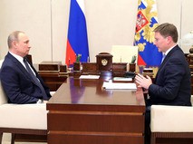 Владимир Путин провёл встречу с руководителем компании "АЛРОСА" Сергеем Ивановым