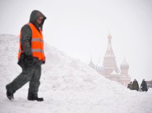 Снегопад в Москве  