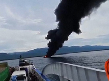 Пожар на судне на Филиппинах