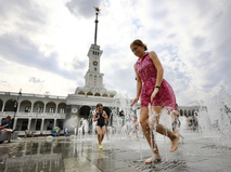 Жаркая погода в Москве